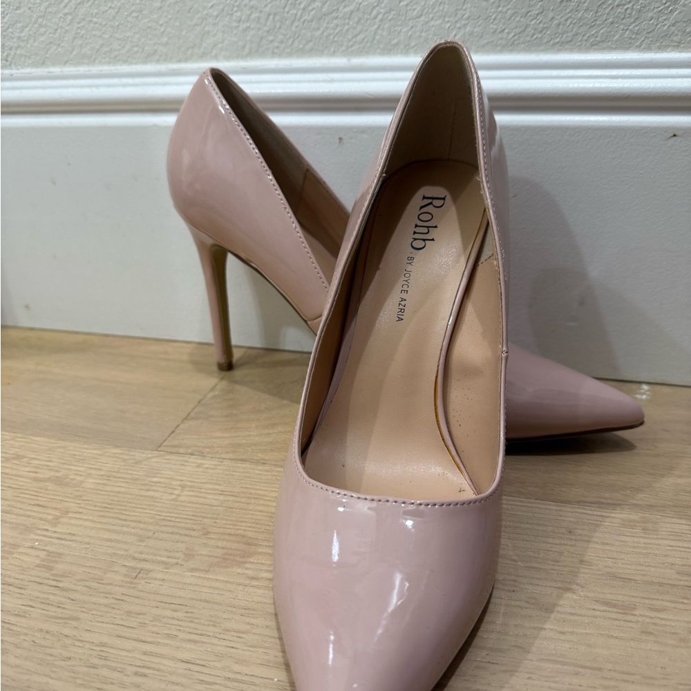 ROHB Blush Patent Leather Heels